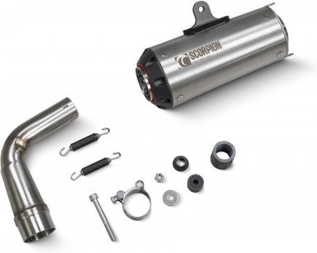 Scorpion Mufflers Red Power Slip-on Brushed Stainless Steel Sleeve | PHA199SEO