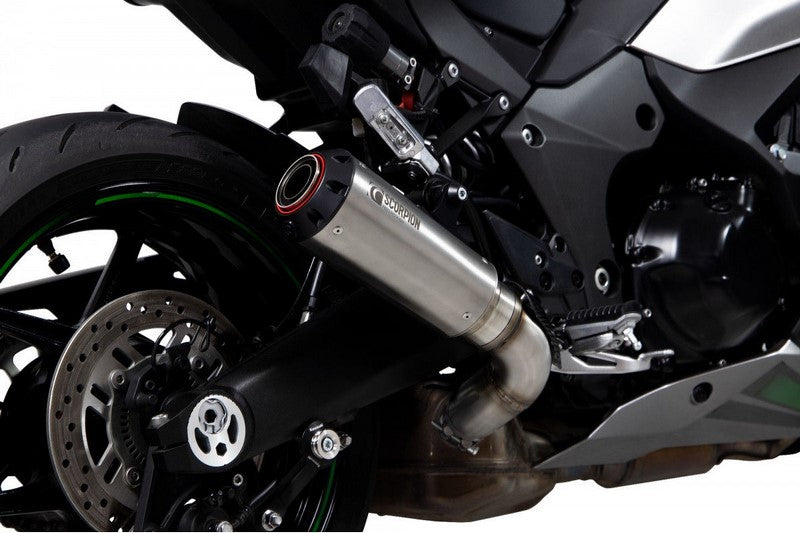 Scorpion / スコーピオンマフラー Red Power スリップオン ステンレス スリーブ ブラッシュ仕上げ  パニアケース装着車対応  (非EU認証) | PKA137SEO