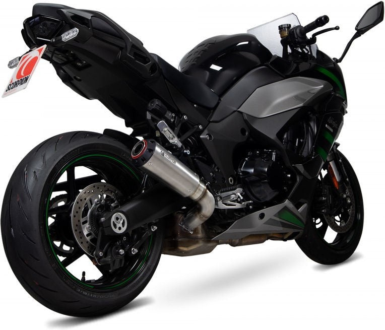 Scorpion / スコーピオンマフラー Red Power スリップオン ステンレス スリーブ ブラッシュ仕上げ  パニアケース装着車対応  (非EU認証) | PKA137SEO