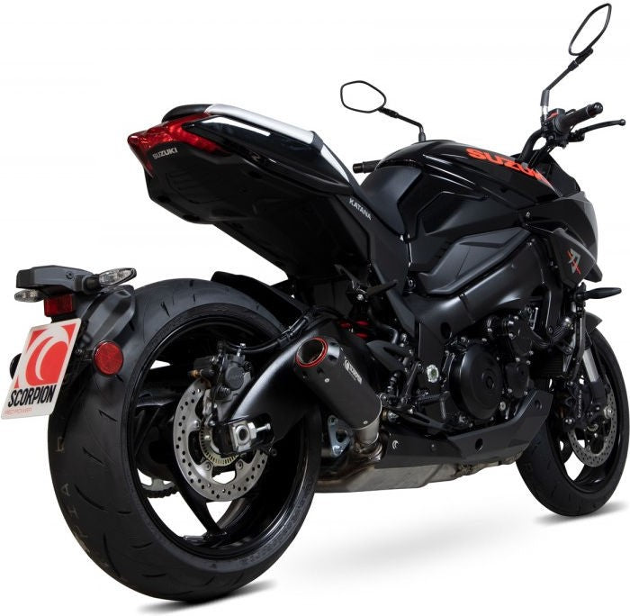 Scorpion / スコーピオンマフラー Red Power スリップオン ブラック セラミックコート スリーブ (非EU認証) | PSI125BCER