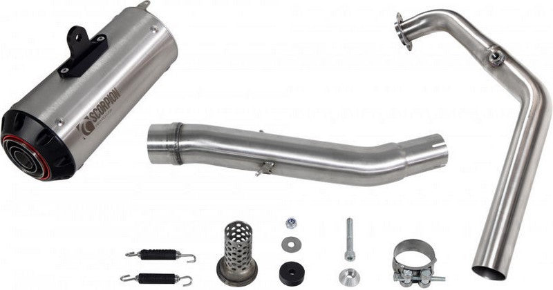 Scorpion Mufflers Red Power Full System Brushed Stainless Steel Sleeve | PYA117SYSSEO