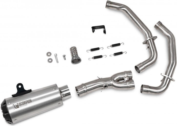Scorpion Mufflers Red Power Full System Brushed Stainless Steel Sleeve | PYA123SYSSEO