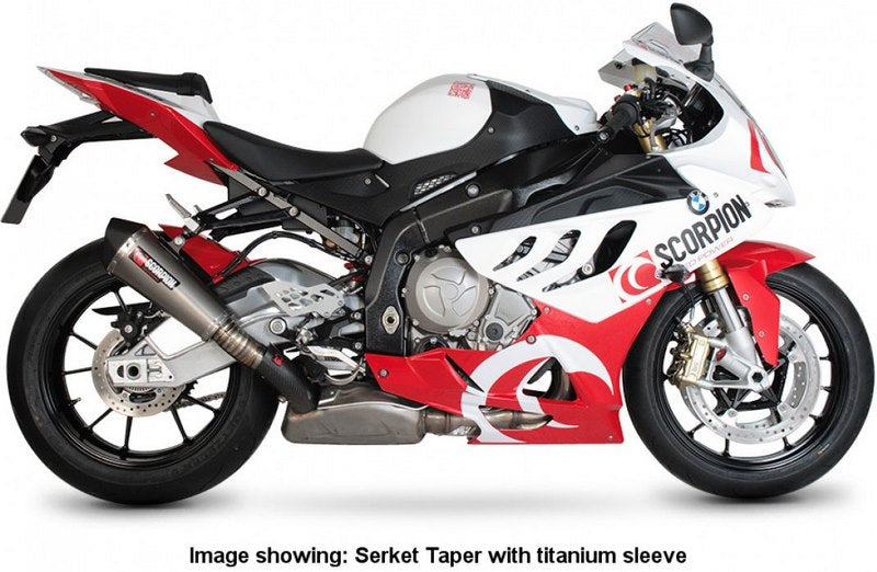 Scorpion / スコーピオンエキゾースト Serket （Taper）テーパースリップオン ステンレススリーブ eマーク BMW S1000 RR 09-14 2009 - 201 | RBM64SEO