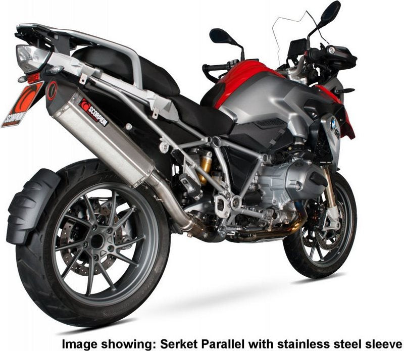 Scorpion / スコーピオンエキゾースト Serket スリップオン チタンスリーブ eマーク BMW R1200 GS 2013 - 2018 | RBM69TEO
