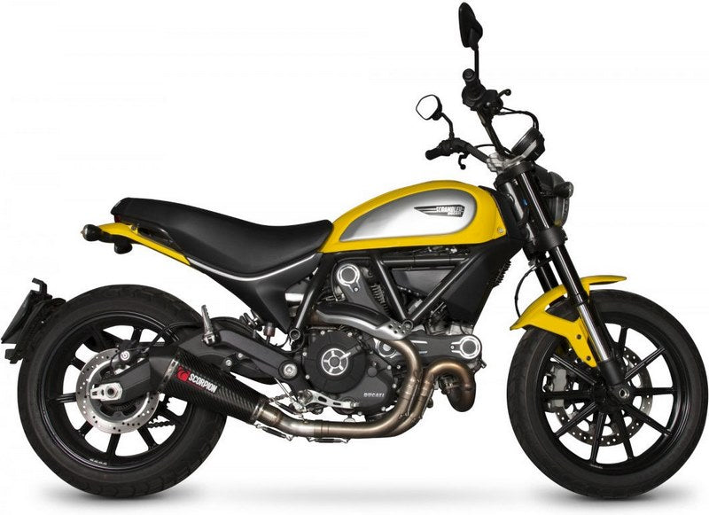 Scorpion / スコーピオンエキゾースト Serket （Taper）テーパースリップオン カーボンファイバースリーブ Ducati Scrambler 2015 - 2018 | RDI62CEO