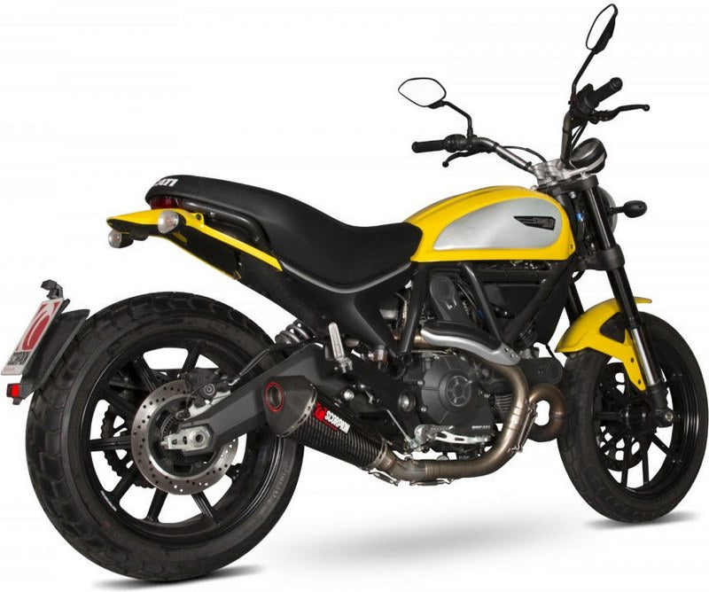 Scorpion / スコーピオンエキゾースト Serket （Taper）テーパースリップオン カーボンファイバースリーブ Ducati Scrambler 2015 - 2018 | RDI62CEO