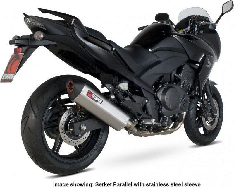Scorpion / スコーピオンエキゾースト Serket スリップオン カーボンファイバースリーブ Honda CBF 1000 2010 - 2018 | RHA106CEO