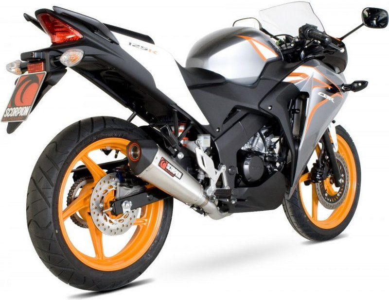 Scorpion / スコーピオンエキゾースト Serket テーパーフルシステム ステンレススリーブ eマーク Honda CBR 125R 2011 - 2016 | RHA151SEO