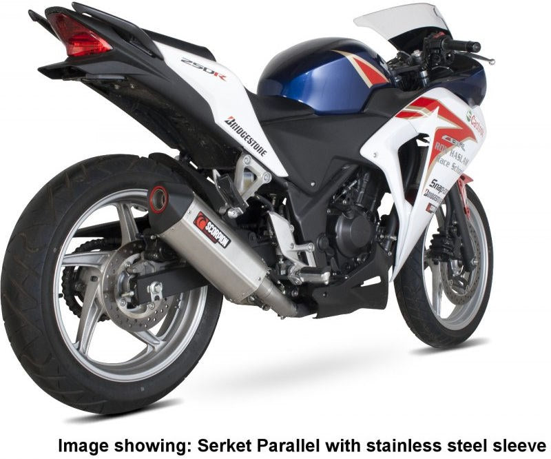 Scorpion / スコーピオンエキゾースト Serket スリップオン カーボンファイバースリーブ eマーク Honda CBR 250 R  2011 - 2016 | | RHA152CEO