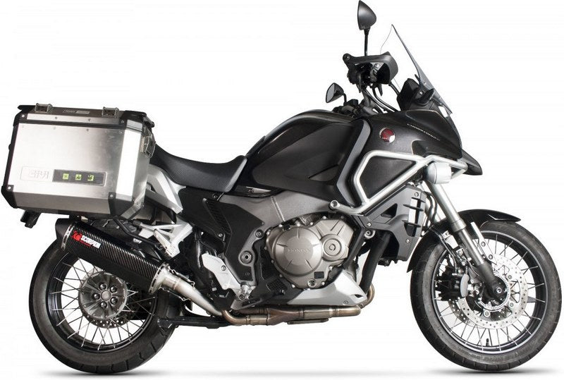 Scorpion / スコーピオンエキゾースト Serket スリップオン カーボンファイバースリーブ eマーク Honda VFR 1200X Crosstourer 20 | RHA156CEO