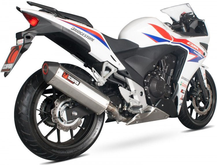 Scorpion / スコーピオンエキゾースト Serket スリップオン ステンレススリーブ eマーク Honda CBR 500R 2013 - 2015 | RHA157SEO