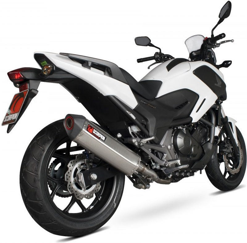 Scorpion / スコーピオンエキゾースト Serket スリップオン ステンレススリーブ eマーク Honda NC 750 S/X 2014 - 2016 | RHA163SEO