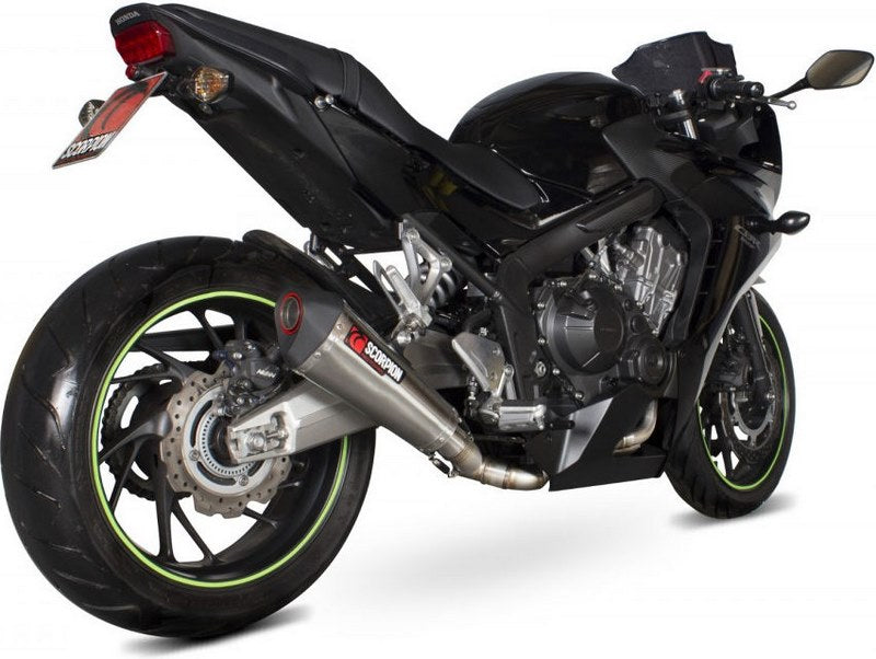 Scorpion / スコーピオンエキゾースト Serket テーパーフルシステム ステンレススリーブ Honda CB 650 F 2014 - 2018 | RHA165SYSSEO