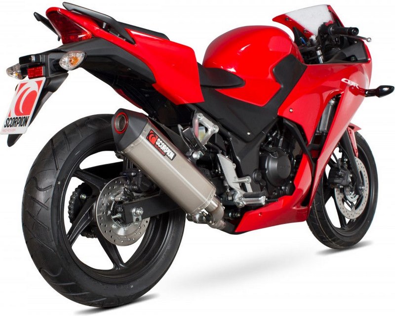 Scorpion / スコーピオンエキゾースト Serket スリップオン ステンレススリーブ Honda CBR 300R 2014 - 2018 | RHA166SEO