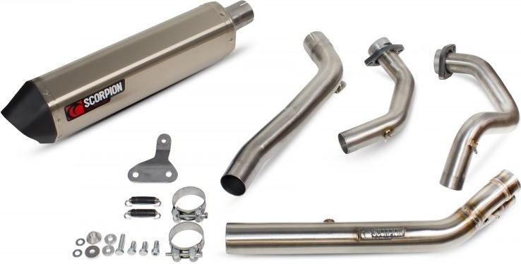 Scorpion / スコーピオンエキゾースト Serket フルシステム チタンスリーブ Honda CRF1000L 2015 - 2018 | RHA173SYSTEO