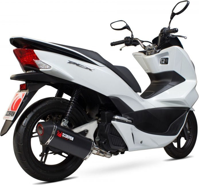 Scorpion / スコーピオンエキゾースト Serket フルシステム ブラックセラミックコーティングスリーブ Honda PCX 125 14-16 2014 - 2016 | RHA174BCER