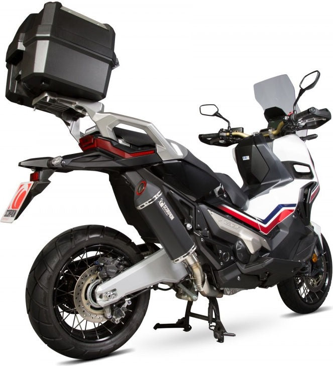 Scorpion / スコーピオンエキゾースト Serket スリップオン ブラックセラミックコーティングスリーブ eマーク Honda X-ADV 750 2017 - 2018 | RHA178BCER