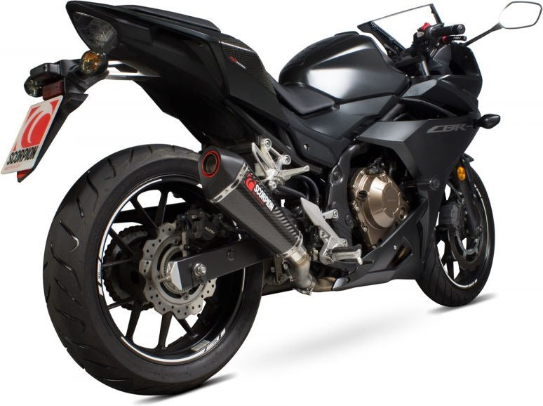 SCORPION / スコーピオンマフラー Serket Taper スリップオン カーボンファイバースリーブ EC 公認 | RHA180CEO