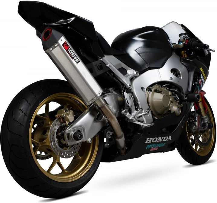 Scorpion / スコーピオンマフラー Serket Track スリップオン ステンレス スリーブ ブラッシュ仕上げ (非EU認証) | RHA181SEO