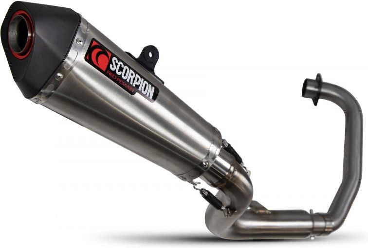 Scorpion / スコーピオンマフラー Serket Taper フルシステム ステンレス スリーブ ブラッシュ仕上げ (非EU認証) | RHA182SYSSEO