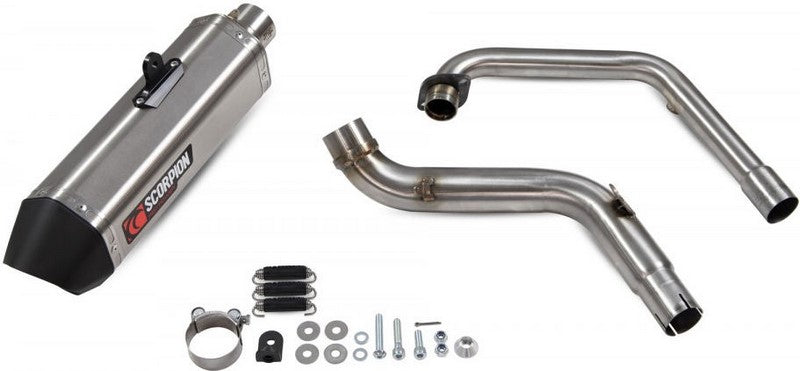 Scorpion / スコーピオンマフラー Serket Parallel フルシステム ステンレス スリーブ ブラッシュ仕上げ (非EU認証) | RHA183SYSSEO