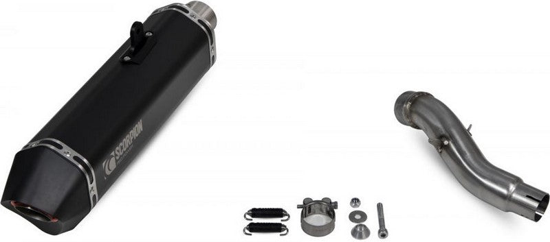 Scorpion / スコーピオンマフラー Serket Parallel スリップオン ブラック セラミックコート スリーブ (非EU認証) | RHA185BCER