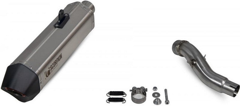 Scorpion / スコーピオンマフラー Serket Parallel スリップオン ステンレス スリーブ ブラッシュ仕上げ (非EU認証) | RHA185SEO