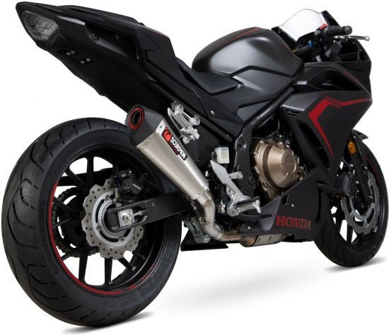 Scorpion / スコーピオンマフラー Serket Taper Slip-on Brushed Stainless Steel Sleeve | RHA186SEO