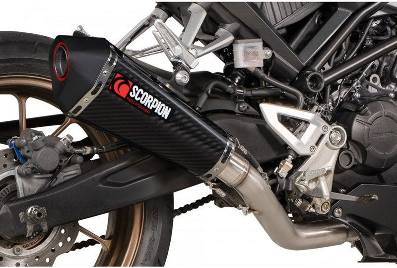 Scorpion Mufflers Serket Taper Full System Carbon Fibre Sleeve | RHA198SYSCEO