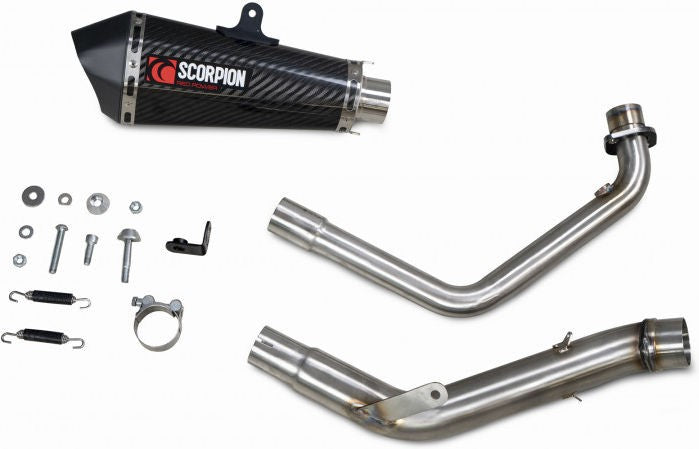 Scorpion Mufflers Serket Taper Full System Carbon Fibre Sleeve | RHA198SYSCEO