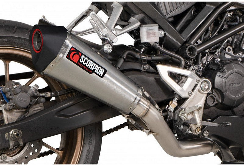 Scorpion Mufflers Serket Taper Full System Brushed Stainless Steel Sleeve | RHA198SYSSEO