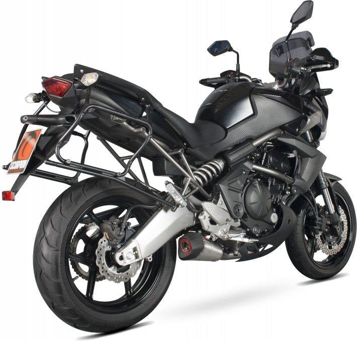 Scorpion / スコーピオンエキゾースト Serket テーパーフルシステム ステンレススリーブ Kawasaki Versys 650 07-14 2007 - 2014 | RKA103SYSSEO