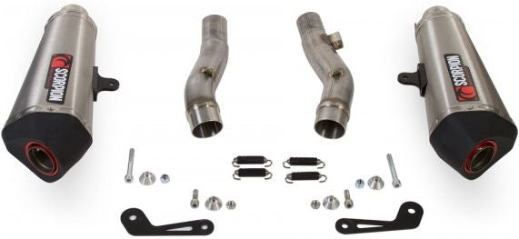 Scorpion / スコーピオンエキゾースト Serket （Taper）テーパースリップオン (ペア) ステンレススリーブ eマーク Kawasaki Z 1000 SX 14-Cu | RKA108SEO