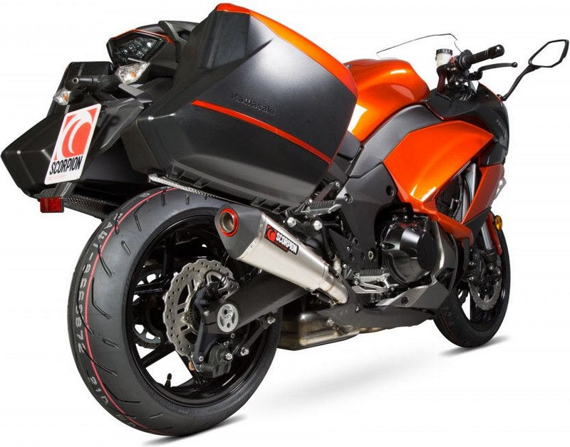 Scorpion / スコーピオンエキゾースト Serket （Taper）テーパースリップオン (ペア) ステンレススリーブ eマーク Kawasaki Z 1000 SX 14-Cu | RKA108SEO