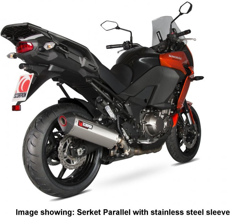 Scorpion / スコーピオンエキゾースト Serket スリップオン カーボンファイバースリーブ Kawasaki Versys 1000 Tourer/Versys 1000 Gr | RKA112CEO