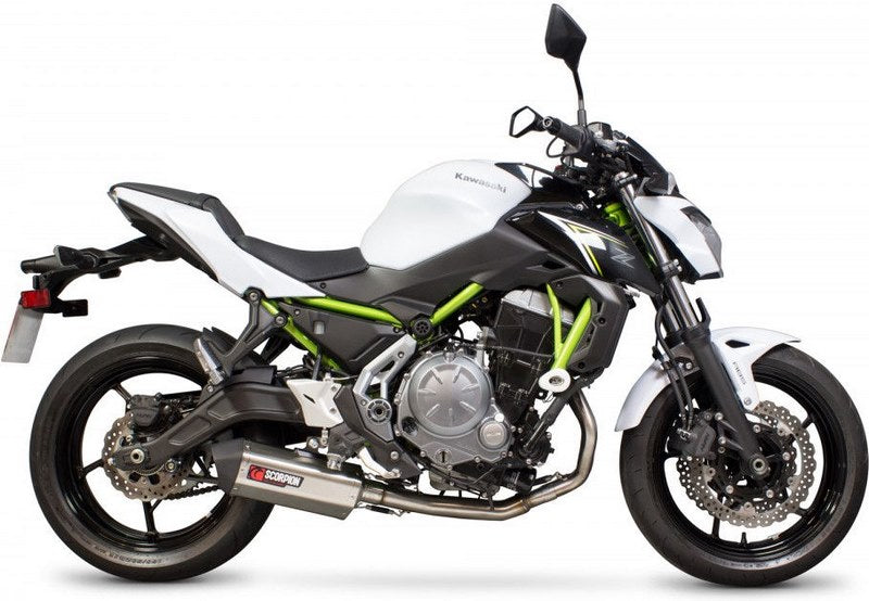 Scorpion / スコーピオンエキゾースト Serket フルシステム ステンレススリーブ Kawasaki Z 650 17-Current 2017 - 2018 | RKA117SYSSEO