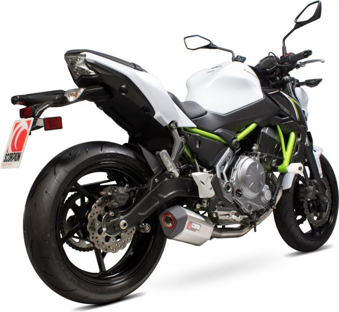 Scorpion / スコーピオンエキゾースト Serket フルシステム ステンレススリーブ Kawasaki Z 650 17-Current 2017 - 2018 | RKA117SYSSEO