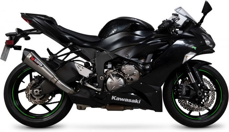 Scorpion / スコーピオンマフラー Serket Taper スリップオン ステンレス スリーブ ブラッシュ仕上げ (非EU認証) | RKA129SEO