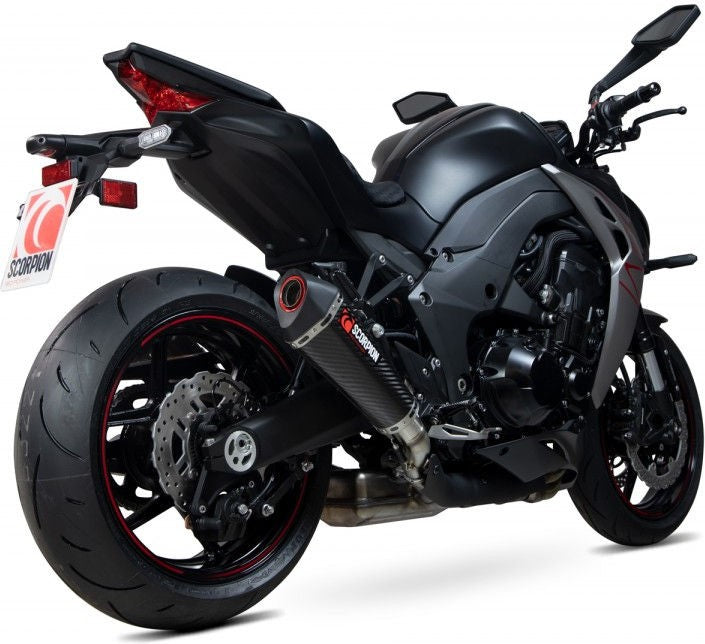 Scorpion / スコーピオンマフラー Serket Taper スリップオン (ペア) カーボン スリーブ (非EU認証) | RKA131CEO