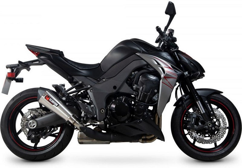 Scorpion / スコーピオンマフラー Serket Taper スリップオン (ペア) ステンレス スリーブ ブラッシュ仕上げ (非EU認証) | RKA131SEO