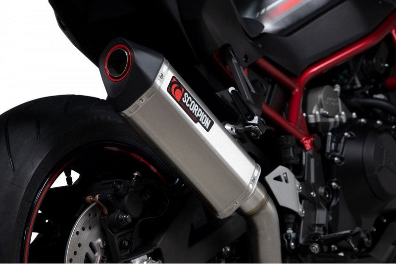 Scorpion / スコーピオンマフラー Serket Parallel スリップオン ステンレス スリーブ ブラッシュ仕上げ (非EU認証) | RKA135SEO