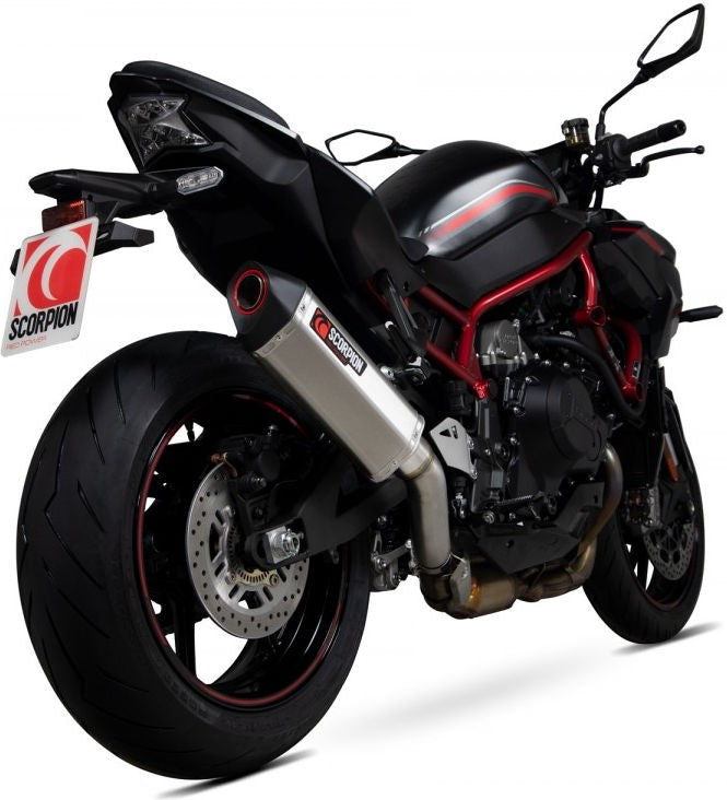 Scorpion / スコーピオンマフラー Serket Parallel スリップオン ステンレス スリーブ ブラッシュ仕上げ (非EU認証) | RKA135SEO