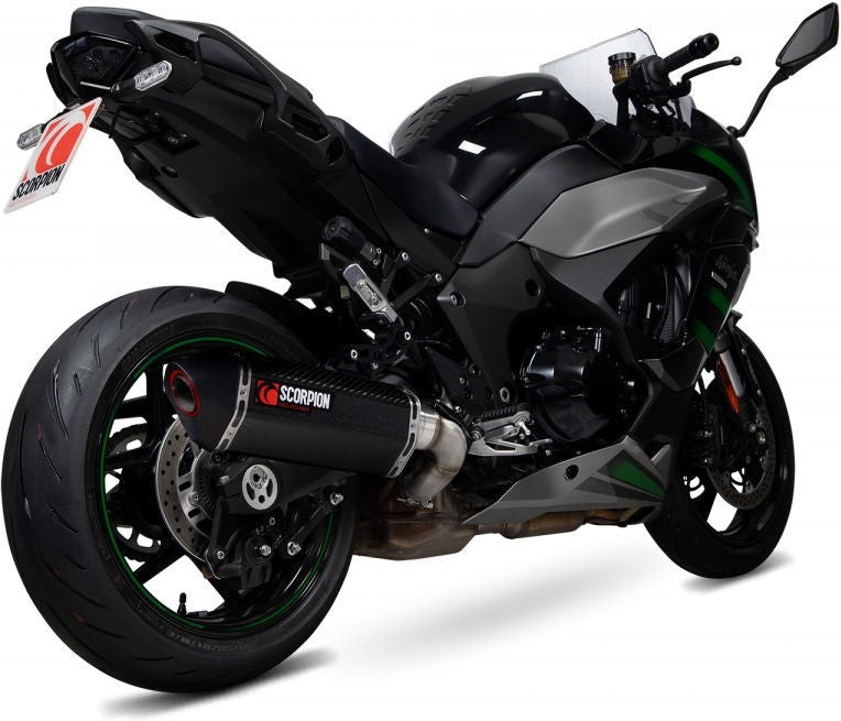 Scorpion / スコーピオンマフラー Serket Parallel スリップオン カーボン スリーブ  パニアケース装着車対応 (非EU認証) | RKA137CEO