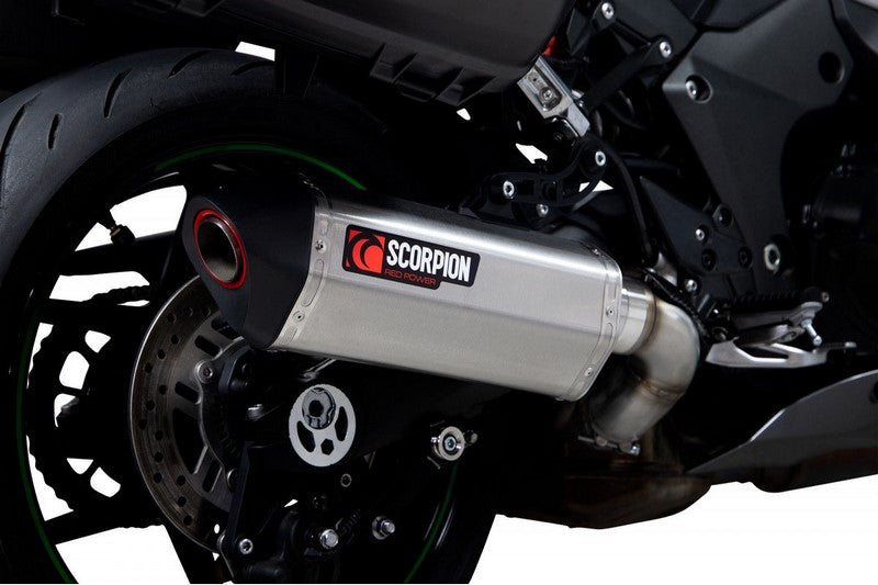 Scorpion / スコーピオンマフラー Serket Parallel スリップオン ステンレス スリーブ ブラッシュ仕上げ  パニアケース装着車対応 (非EU認証) | RKA137SEO