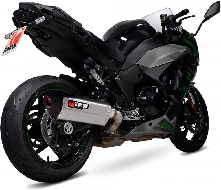 Scorpion / スコーピオンマフラー Serket Parallel スリップオン ステンレス スリーブ ブラッシュ仕上げ  パニアケース装着車対応 (非EU認証) | RKA137SEO