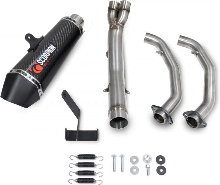 Scorpion / スコーピオンマフラー Serket Taper フルシステム カーボン スリーブ (非EU認証) | RKA138SYSCEO