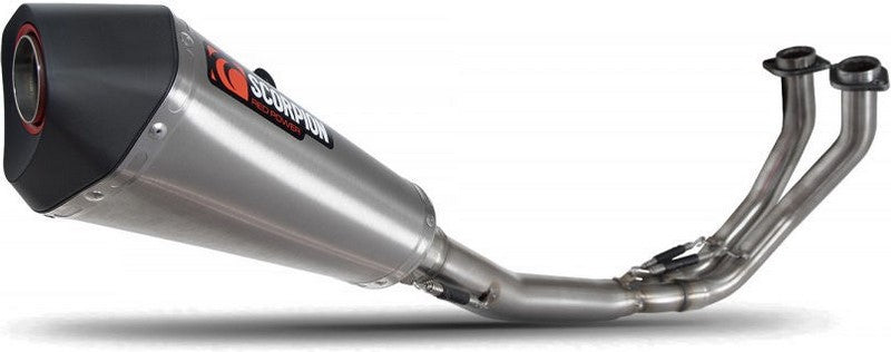 Scorpion / スコーピオンマフラー Serket Taper フルシステム ステンレス スリーブ ブラッシュ仕上げ (非EU認証) | RKA138SYSSEO