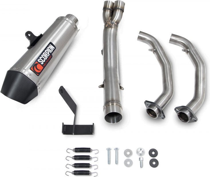 Scorpion / スコーピオンマフラー Serket Taper フルシステム ステンレス スリーブ ブラッシュ仕上げ (非EU認証) | RKA139SYSSEO