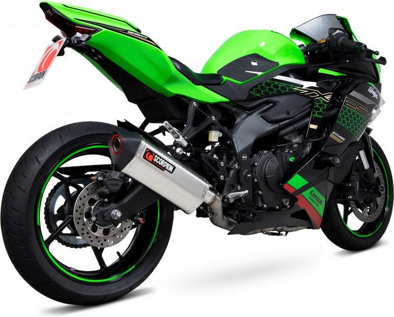 Scorpion / スコーピオンマフラー Serket Parallel フルシステム  ステンレス スリーブ ブラッシュ仕上げ (非EU認証) | RKA140SYSSEO