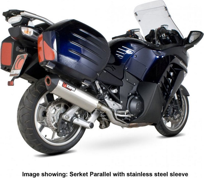 Scorpion / スコーピオンエキゾースト Serket スリップオン カーボンファイバースリーブ Kawasaki GTR 1400 2007 - 2018 | RKA94CEO